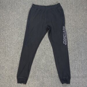 Gymshark Joggers Men's Size Small Black Tapered Ankle Sweatpants Gym Training